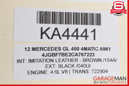 07-12 Mercedes X164 GL450 GL550 Third Seat Row Power Folding Control Module OEM