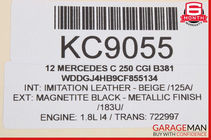 08-20 Mercedes W204 C250 C300 Front Left Side Door Lock Latch Actuator OEM