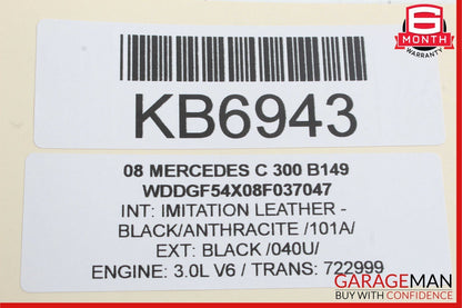 06-13 Mercedes W204 C300 S550 Front Right Engine Timing Chain Cover Plate OEM