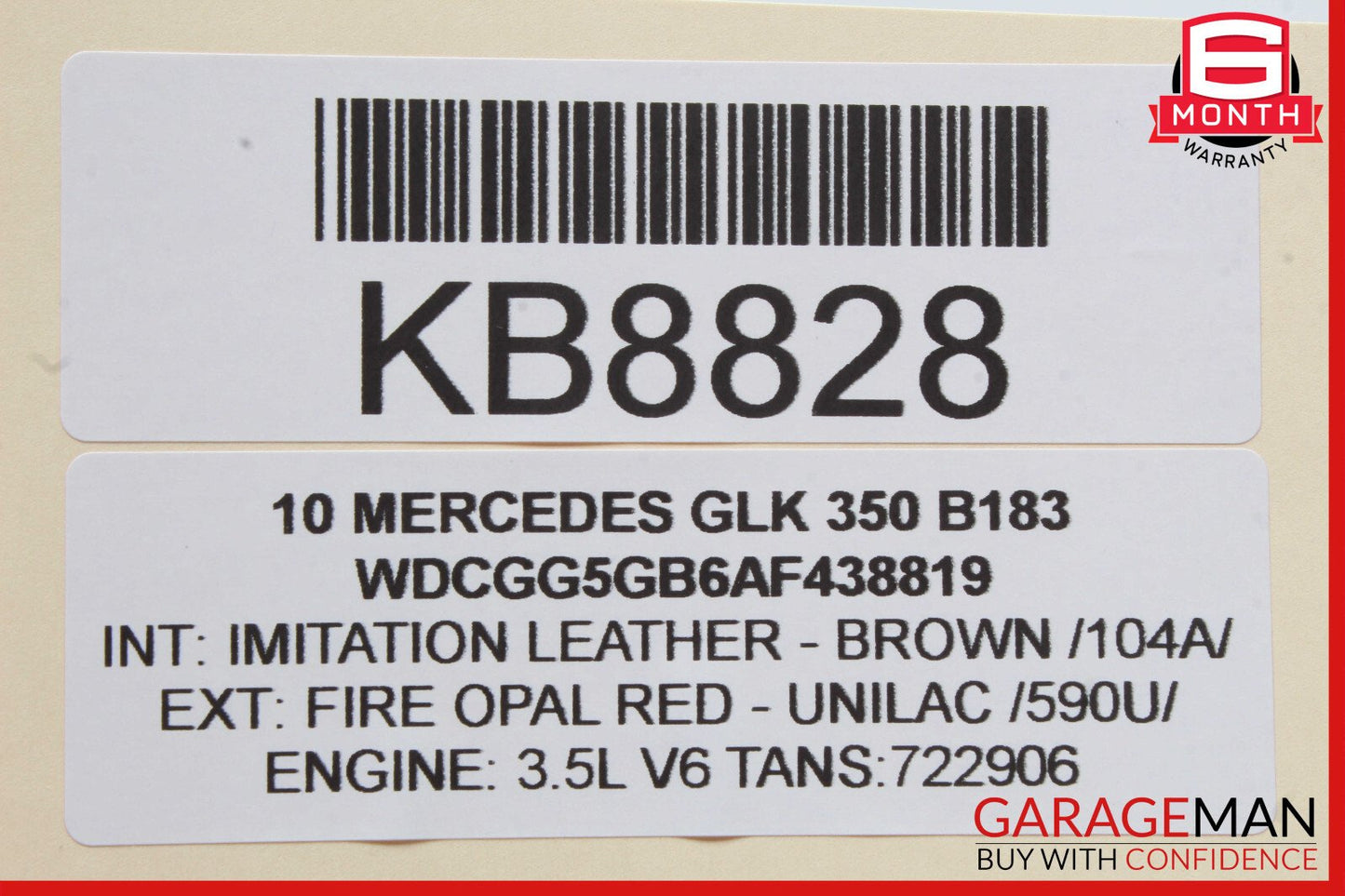08-16 Mercedes X204 GLK350 C350 Front Right Door Window Regulator Motor OEM