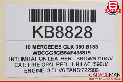 08-16 Mercedes X204 GLK350 C350 Front Right Door Window Regulator Motor OEM