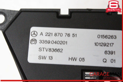 07-14 Mercedes W221 S550 CL550 Front Left Driver Seat Control Memory Switch OEM