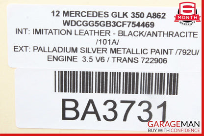 08-15 Mercedes X204 GLK350 CL550 Panoramic Sunroof Sun Roof Motor Unit OEM