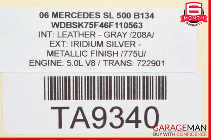 03-11 Mercedes R230 SL500 E500 CLS500 Front Left Lower Thrust Arm OEM
