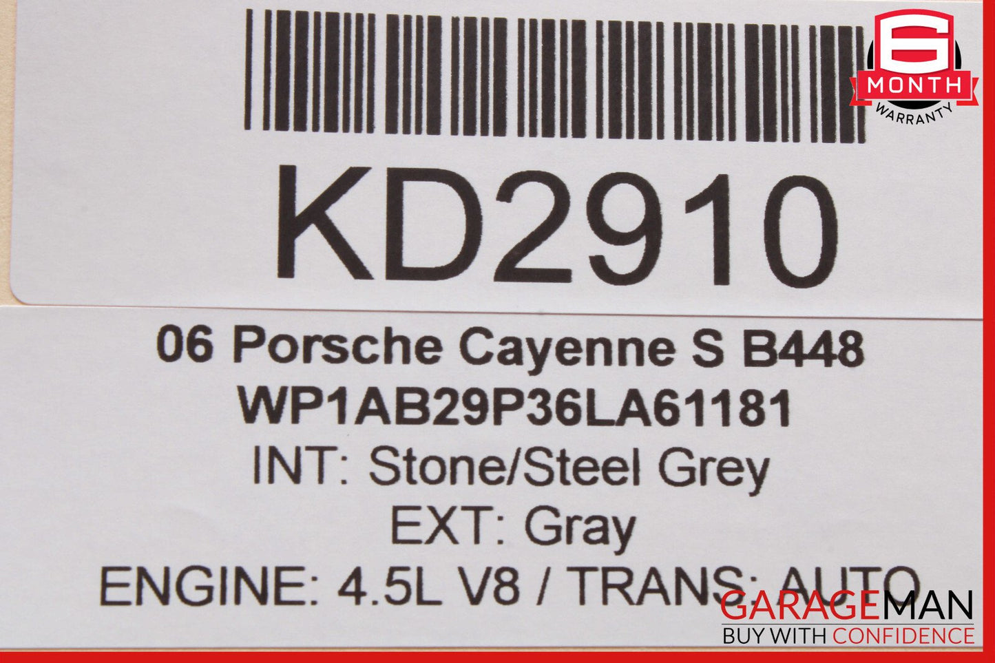 03-10 Porsche Cayenne 955 957 Rear Left Lower Control Arm 7L0505351 OEM