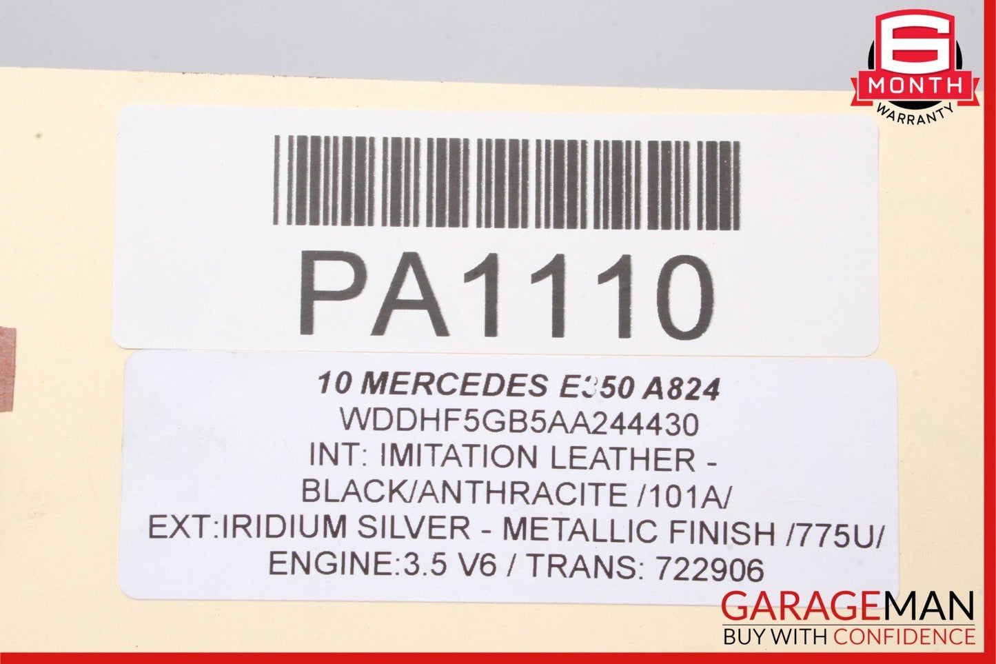 10-11 Mercedes W212 E350 RWD 7G Automatic Transmission Assembly 722.906 140k
