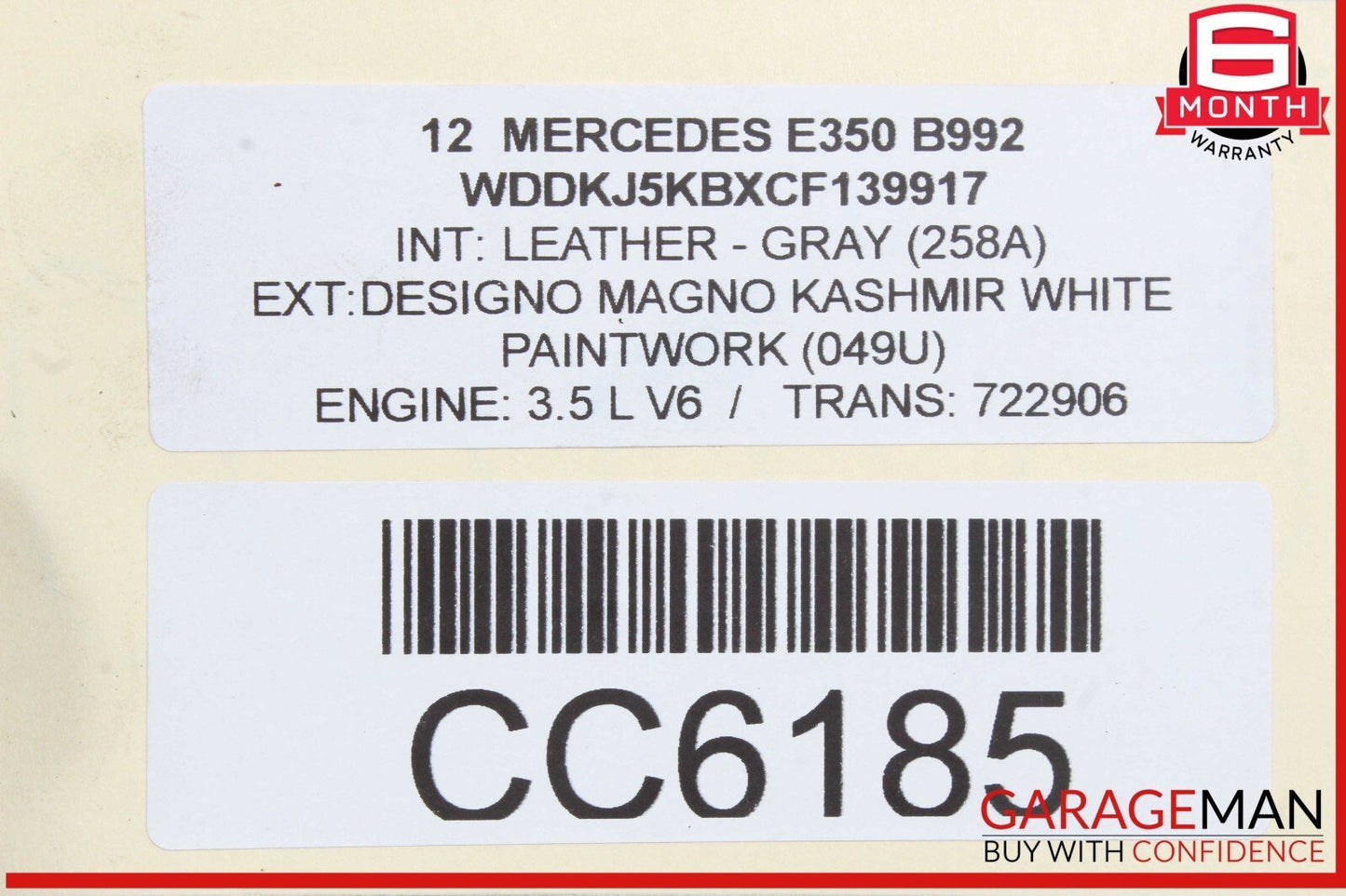 08-16 Mercedes W212 E350 C250 Rear Diff Differential Axle Carrier RWD OEM
