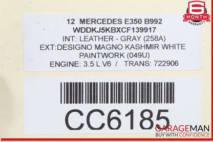 08-16 Mercedes W212 E350 C250 Rear Diff Differential Axle Carrier RWD OEM