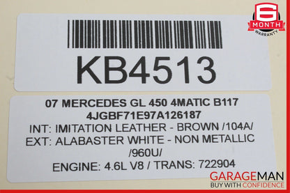06-12 Mercedes X164 GL450 4MATIC Rear Windshield Glass Wiper Motor OEM