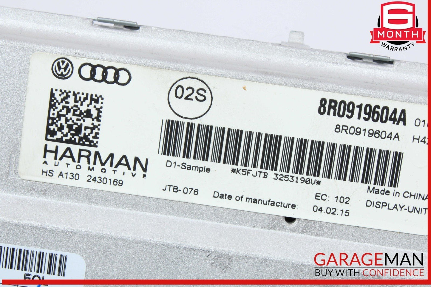 13-17 Audi A5 Q5 Front Dash Info GPS Audio Radio Media Display Screen Monitor