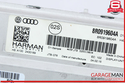 13-17 Audi A5 Q5 Front Dash Info GPS Audio Radio Media Display Screen Monitor