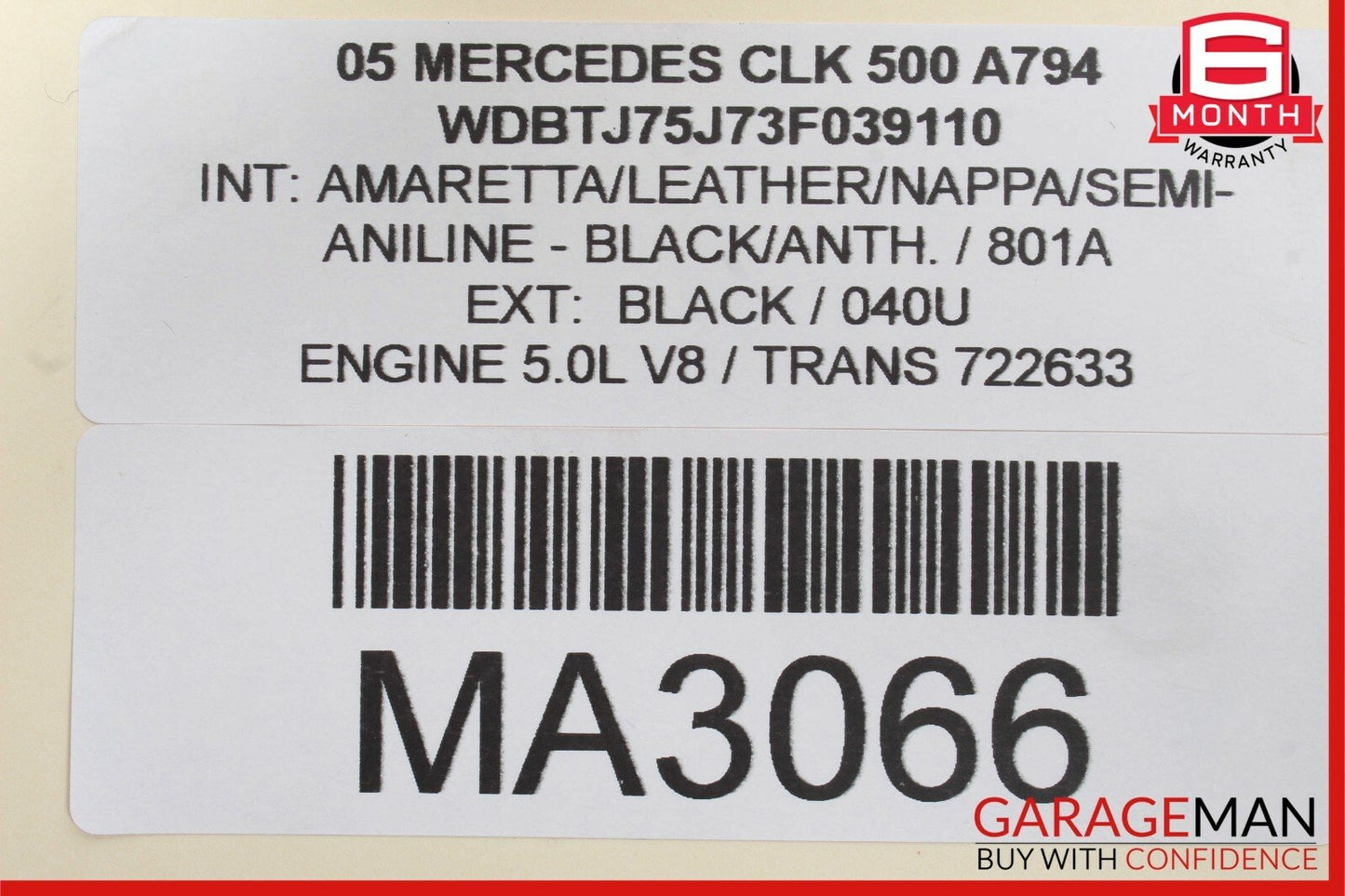 03-09 Mercedes W209 CLK500 Front Right Door Lock Latch Actuator OEM