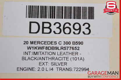 15-20 Mercedes W205 C300 Front Left or Right Side Top Upper Seat Cushion Cover