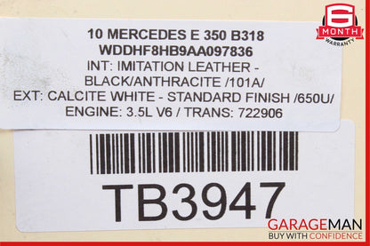 00-10 Mercedes W212 E350 Pressure Relief Valve ABC Hydraulic Suspension OEM