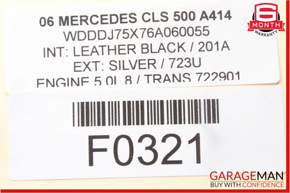 06-08 Mercedes W219 CLS500 CLS350 Front Left Side Mirror Door Rear View Silver
