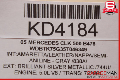 03-09 Mercedes W209 CLK500 C350 Rear Door Audio Sound Speaker Set of 2 Pc OEM