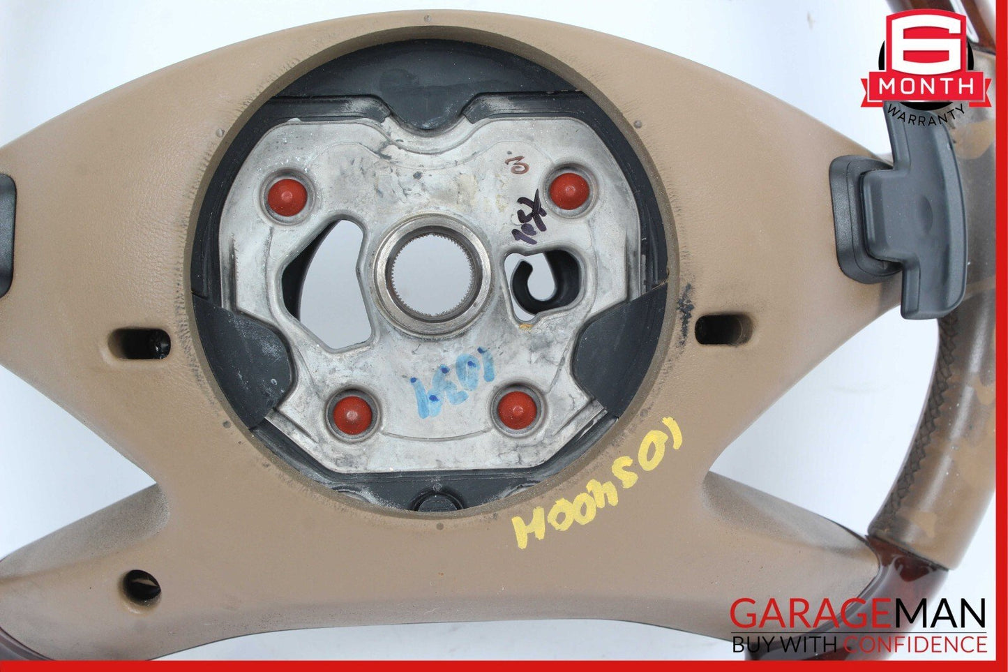10-14 Mercedes W221 S400 S550 CL550 Steering Wheel w/ Paddle Shifters Beige OEM