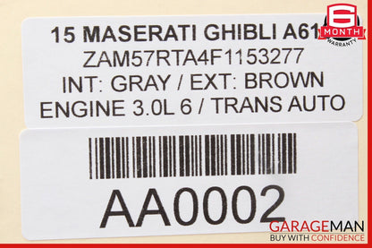 14-17 Maserati Ghibli Front Left Side Dash Dashboard Compartment Storage Box OEM