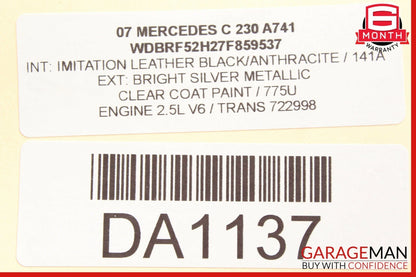 01-07 Mercedes W203 C55 AMG C230 Front Right Side Door Lock Latch Actuator OEM