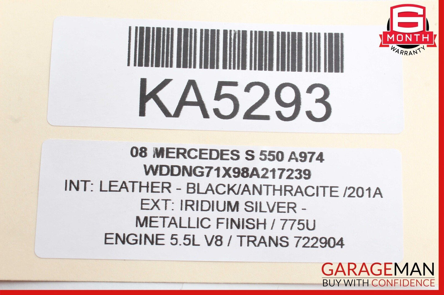 07-10 Mercedes W221 S550 CL550 Front Left / Right Seat Contour Controller Module
