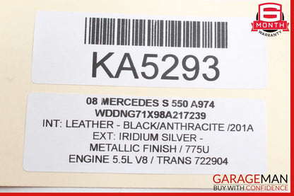 07-10 Mercedes W221 S550 CL550 Front Left / Right Seat Contour Controller Module