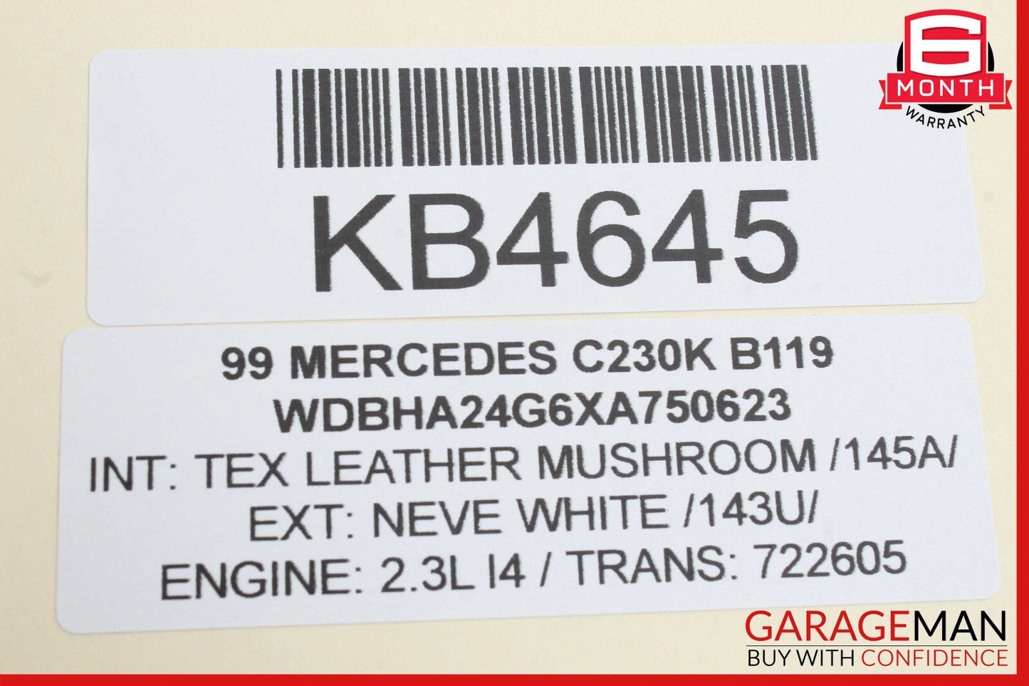 97-00 Mercedes W202 C230 Front Right Passenger Door Control Module Unit OEM