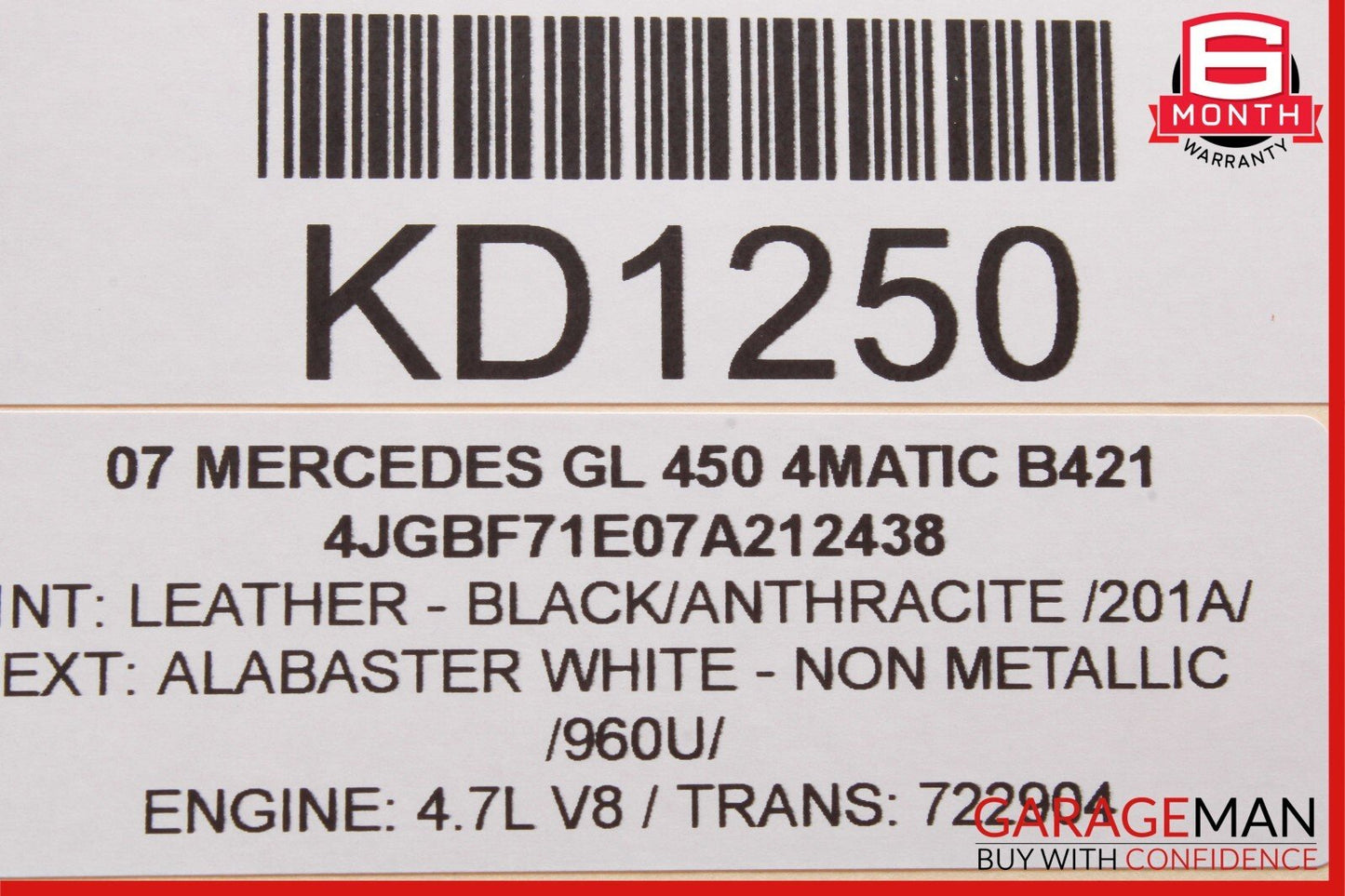 06-12 Mercedes X164 GL450 ML550 Hazard Light Switch Control Panel Module Unit