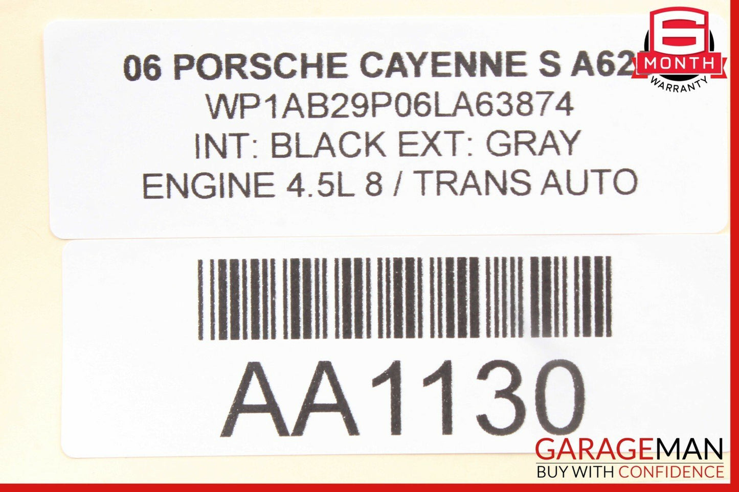 03-10 Porsche Cayenne 955 957 Rear Right Side Dome Light Reading Map Lamp Grey