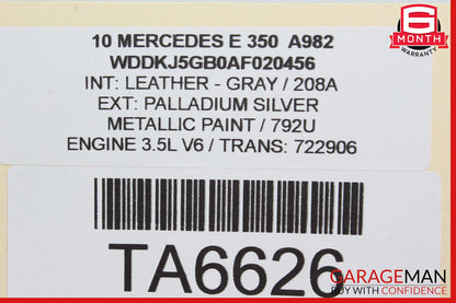 10-14 Mercedes W207 E350 Steering Column Combination Switch Gray OEM