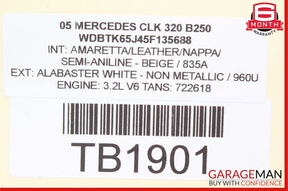 03-09 Mercedes W209 CLK320 Front Right Side Lower Suspension Control Arm RWD