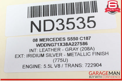 07-14 Mercedes W221 S550 CL550 Electric Power Supply Fuse Box Control Module OEM