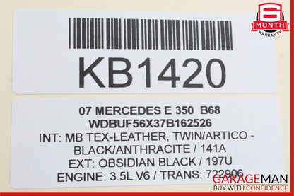 03-09 Mercedes W211 E55 AMG E550 Front Right Passenger Door Control Module OEM