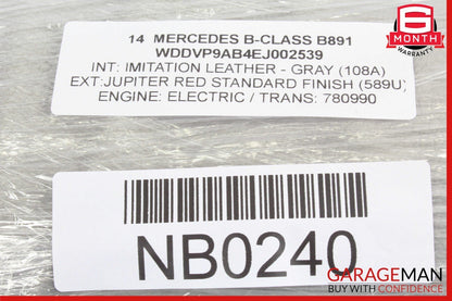 12-20 Mercedes W242 W246 B-Class 250 Front Seat Left Or Right Headrest Head Rest