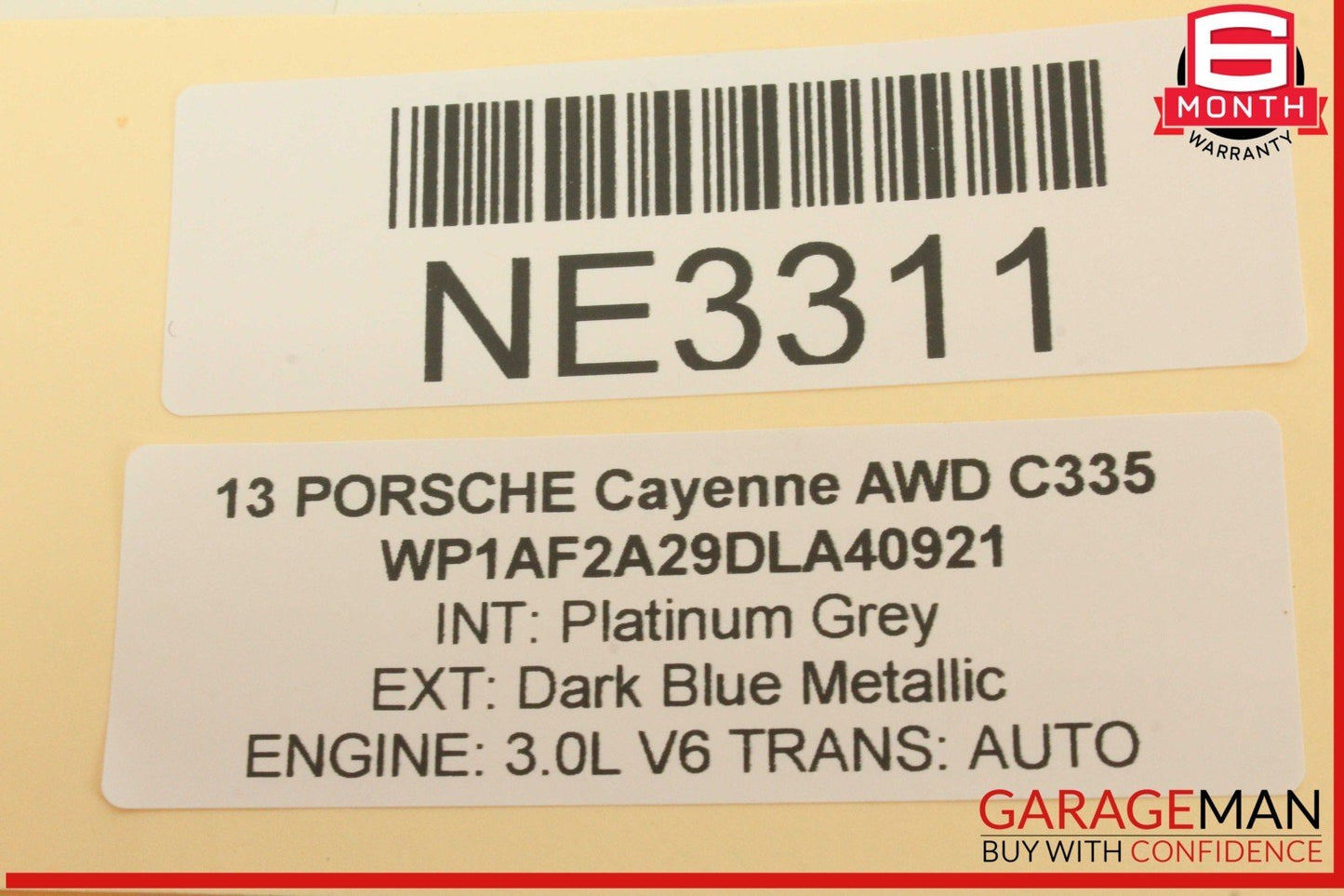 11-14 Porsche Cayenne 958 AWD Front Right Passenger Side Seat Belt 307731999 OEM