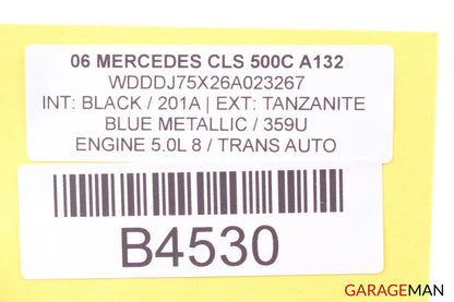 06-11 MERCEDES W219 CLS500 FRONT RIGHT PASSENGER SIDE DOOR SHELL BLUE OEM