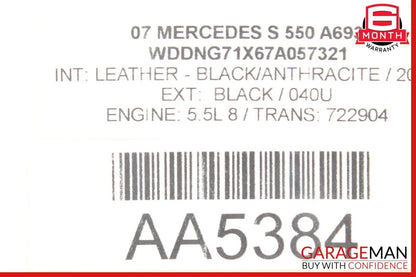07-10 Mercedes W221 S600 CL600 Speedometer Instrument Odometer Cluster Gauge