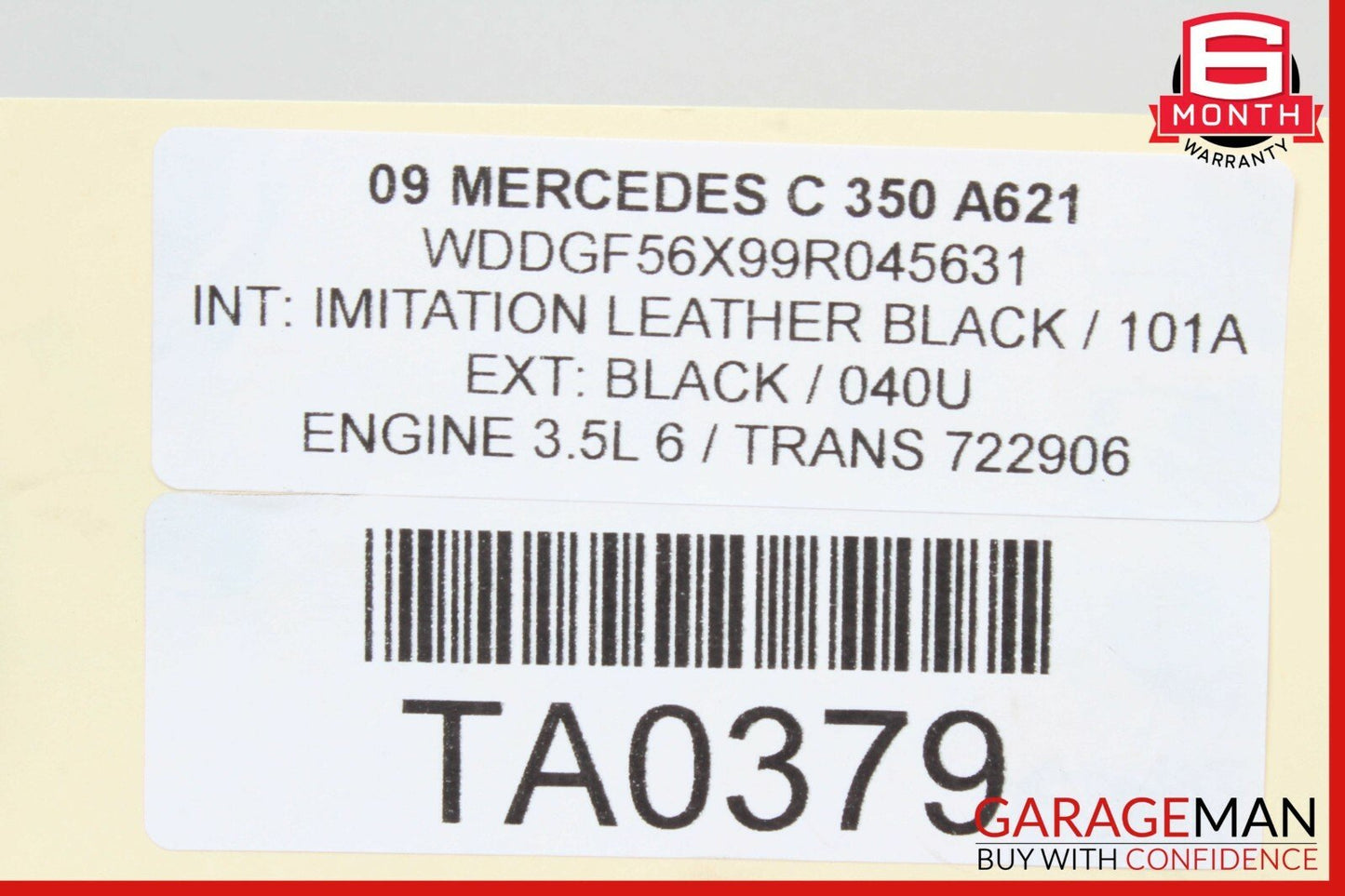 08-15 Mercedes W204 C250 C350 Rear Left or Right Side Lower Thrust Control Arm