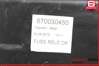 14-17 Maserati Ghibli Front Fuse Relay Box 670030450 OEM