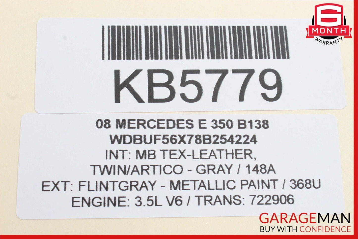 03-09 Mercedes W211 E350 E500 Front Right Side Exterior Door Handle Flintgray