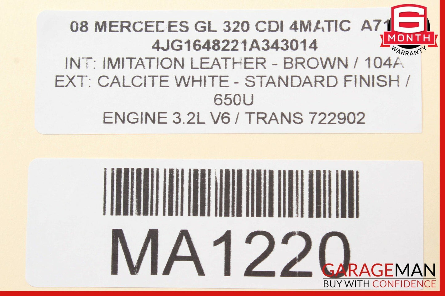 03-11 Mercedes X164 GL320 E350 Seat Control Module Front Right 2118704585 OEM