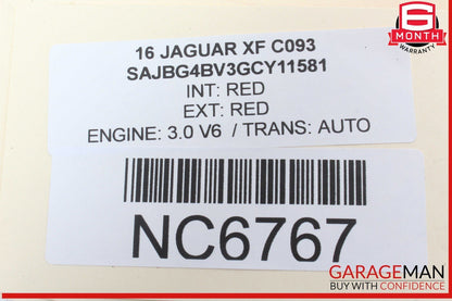 16-23 Jaguar XF XE Front Left and Front Right Side Head Rest Headrest Red OEM