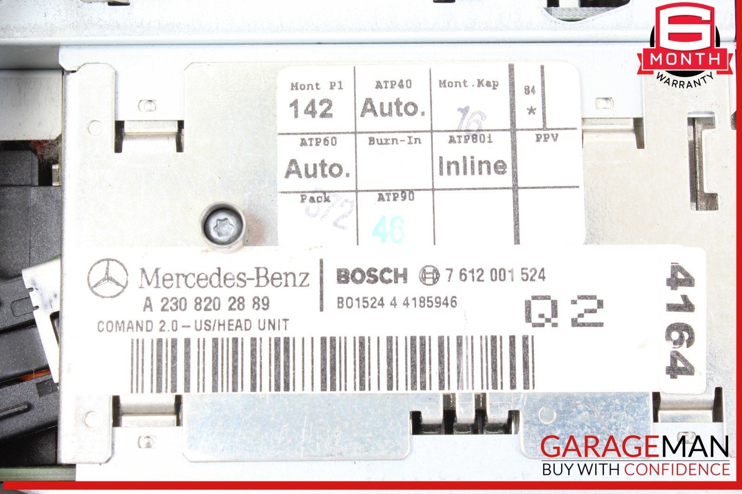 03-04 Mercedes R230 SL500 SL55 AMG Head Unit Radio Command Navigation Module OEM