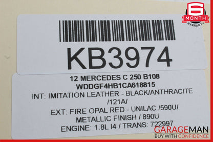08-14 Mercedes W204 C250 C350 Rear Left Side Door Window Regulator Motor OEM