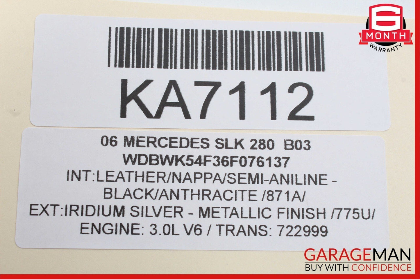 05-11 Mercedes R171 SLK280 SLK350 Door Lock Dash Hazard Light Control Panel OEM