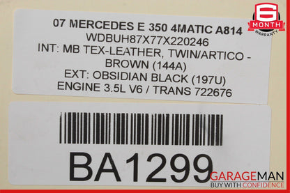 03-09 Mercedes W211 E350 E500 Dashboard Dash Left Molding Trim Wood 2116800371