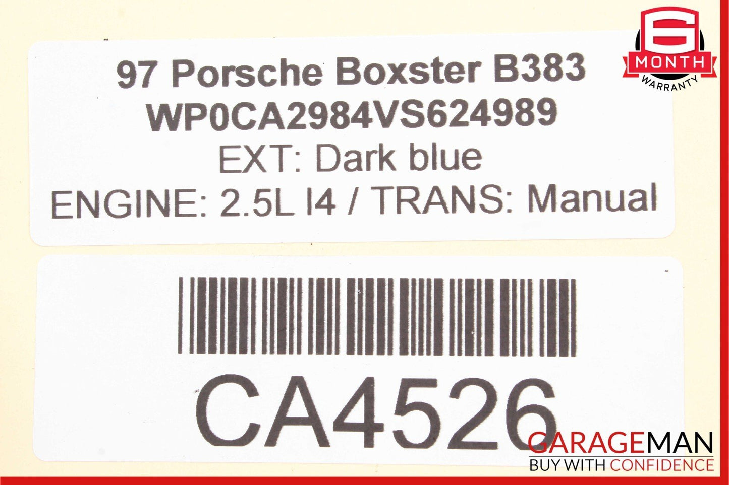 97-04 Porsche Boxster 986 Rear Right / Left Side Suspension Lower Control Arm