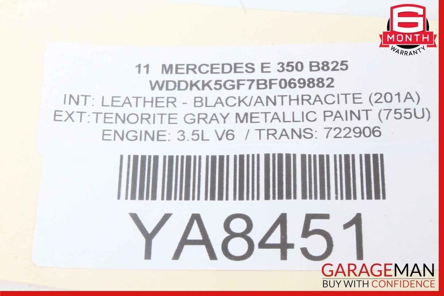 08-11 Mercedes W207 E350 C250 C63 AMG Front Left Side Exterior Door Handle OEM