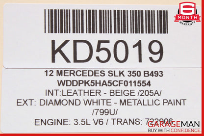 12-20 Mercedes R172 SLK250 SLK350 Front Left Driver Side Top Roof Lock Latch OEM