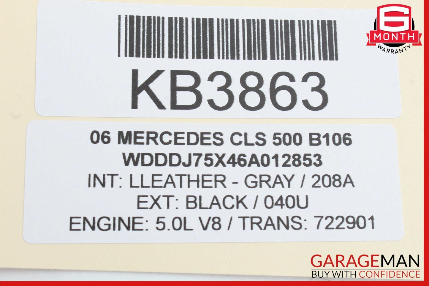 06-11 Mercedes W219 CLS500 Front Right Passenger Door Lock Latch Actuator OEM