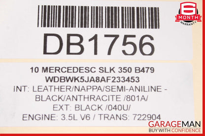 09-11 Mercedes R171 SLK350 Engine Cooling Radiator AC A/C Air Condenser Assy